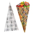 thumbnail image 2 of Agiferg 100pcs Halloween Candy Packaging Bag Small Gift Transparent Plastic Bag Plastic Triangled Bag, 2 of 4
