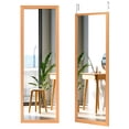 thumbnail image 1 of Costway Door Wall Mounted Mirror Full Length Hanging Wood Frame Mirror Decor Golden, 1 of 8
