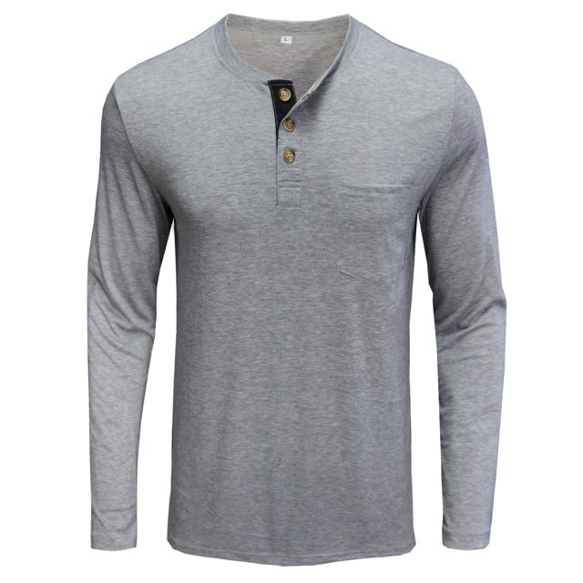 CEHVOM Hommes Manches Longues Musclé Robuste Basique Uni Couleur Unie Blouse T-Shirt Haut