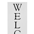 thumbnail image 2 of vidaXL Umbrella Stand Welcome Steel White, 2 of 4