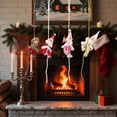 thumbnail image 4 of JJKBVCLO Novelty Climbing Santa Design: This Christmas Tree Ornament Features A Playful Santa Climbing On A Rope Adding A Whimsical And Unique To Your Holiday De Cor. The Funny, 4 of 4