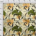 thumbnail image 3 of oneOone Rayon Light Yellow Fabric Flamingo Fabric For Sewing Printed Craft Fabric By The Yard 56 Inch Wide, 3 of 5