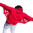 thumbnail image 3 of Women‘s Loose Hoodies Fashion Letter Print Spider Web Fall Jacket, 3 of 5