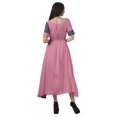 thumbnail image 4 of Moomaya Robe à Encolure Dégagée à Manches Courtes Imprimée avec Cordon à la Taille pour Femmes, 4 of 4
