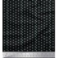 thumbnail image 1 of Soimoi Black Silk Fabric Arrows Arrow Printed Fabric 1 Yard 42 Inch Wide, 1 of 3