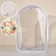 thumbnail image 1 of Small Doll Storage Bag Outdoor Doll Bag Waterproof Portable Carrying Case PVC Clear Doll Display Bag for 20cm Doll, 1 of 5