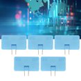 thumbnail image 4 of Travel Adapters, Brass Contact 5Pcs Plug Adapter 180° Rotation  For PC Rose Red,Black,Blue,Green,White,Yellow, 4 of 8