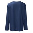 thumbnail image 5 of Timegard Womens Tops Long Sleeve Round Neck Solid Color Basic Tee Fall Casual Comfy Loose Tops Blouse, 5 of 5