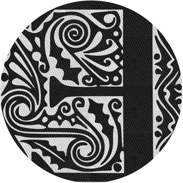 Ahgly Tapis d'Intérieur Lavable en Machine Carré Noir Nuit, 3 Pieds Carré