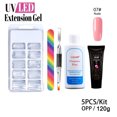 thumbnail image 1 of Poly Uv Gel Nail Builder Extension Kit LED Lamp Nail Gel Polish Set Extension Polygel Nail Kit, 1 of 9