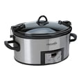 thumbnail image 1 of Crock-Pot SCCPVL610-S-A 6-Quart Cook & Carry Programmable Slow Cooker with Digital Timer, Stainless Steel, 1 of 2