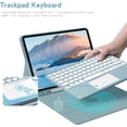 thumbnail image 4 of Touch Keyboard Case for iPad Air 6th Generation 11 Inch Case 2024/ iPad Air 5th/4th Gen Case 2022/2020 with Pencil Holder - Magnetically Detachable Touch Bluetooth Keyboard, 4 of 7