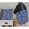 thumbnail image 5 of Soimoi Blue polyester Crepe Fabric Fox & Arrow Tribal Printed Fabric 1 Yard 52 Inch Wide, 5 of 5