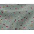 thumbnail image 4 of oneOone Viscose Jersey Fabric Leaves & Flower Floral Print Fabric BTY 60 Inch Wide, 4 of 5