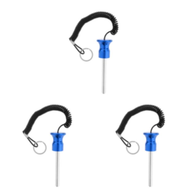 Dalazy Magnetic Weight Stack Pin with Pull Rope Replacement Parts Blue 8x80mm 3Set