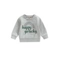 thumbnail image 1 of Faithtur Bébé Filles Garçons Sweat-Shirt, Manches Longues Col Rond Lettres Imprimé Pull-Overs de Chute, 1 of 9