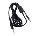 thumbnail image 1 of Bunblic Gaming Headset Cable Audio AUX Splitter Cable Braided Wire Easy to Use High Quality 2.0M Length Replaceable Plug Audio Cable Black, 1 of 8