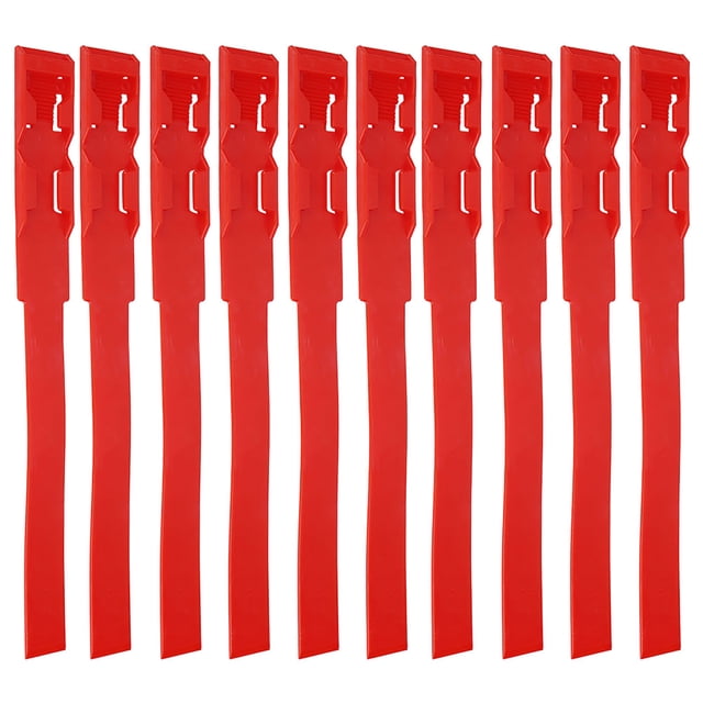 Premium Plastic Materials Strong Durability Cattle Identification Ring Identification ID Collars, For Pet Supplies Farm Accessory Red