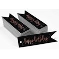 thumbnail image 2 of Inkdotpot Happy Birthday Bottle Tag Real Rose Gold Foil Favor Hang Tags Pack Of 100, 2 of 6