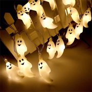 YIMWNYI LED Ghost Light String Halloween Decoration, Halloween Hanging Lights, Indoor Outdoor Party Decor, Energy-Efficient LED Lights, Festive Ambiance Lighting