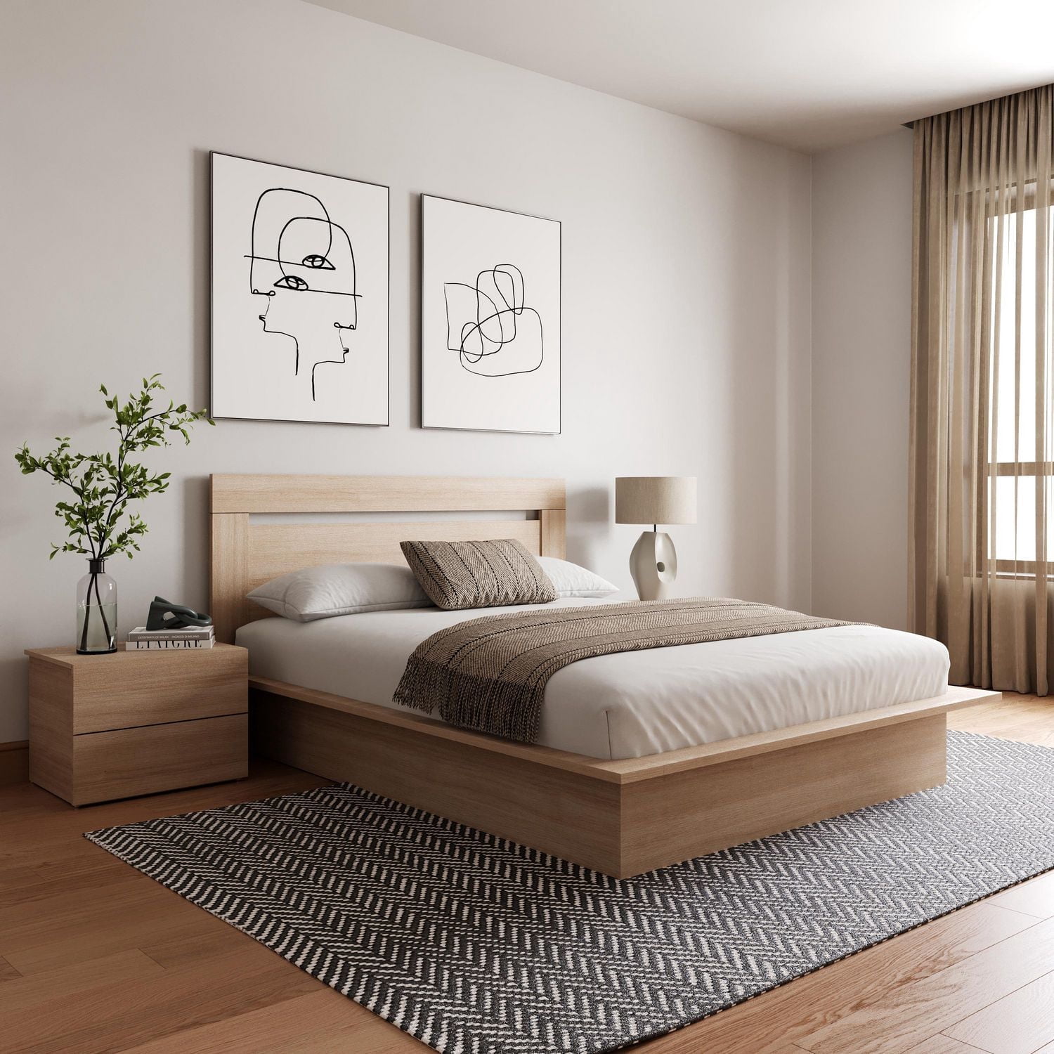 Nexera Malibu 4-Piece Bedroom Set