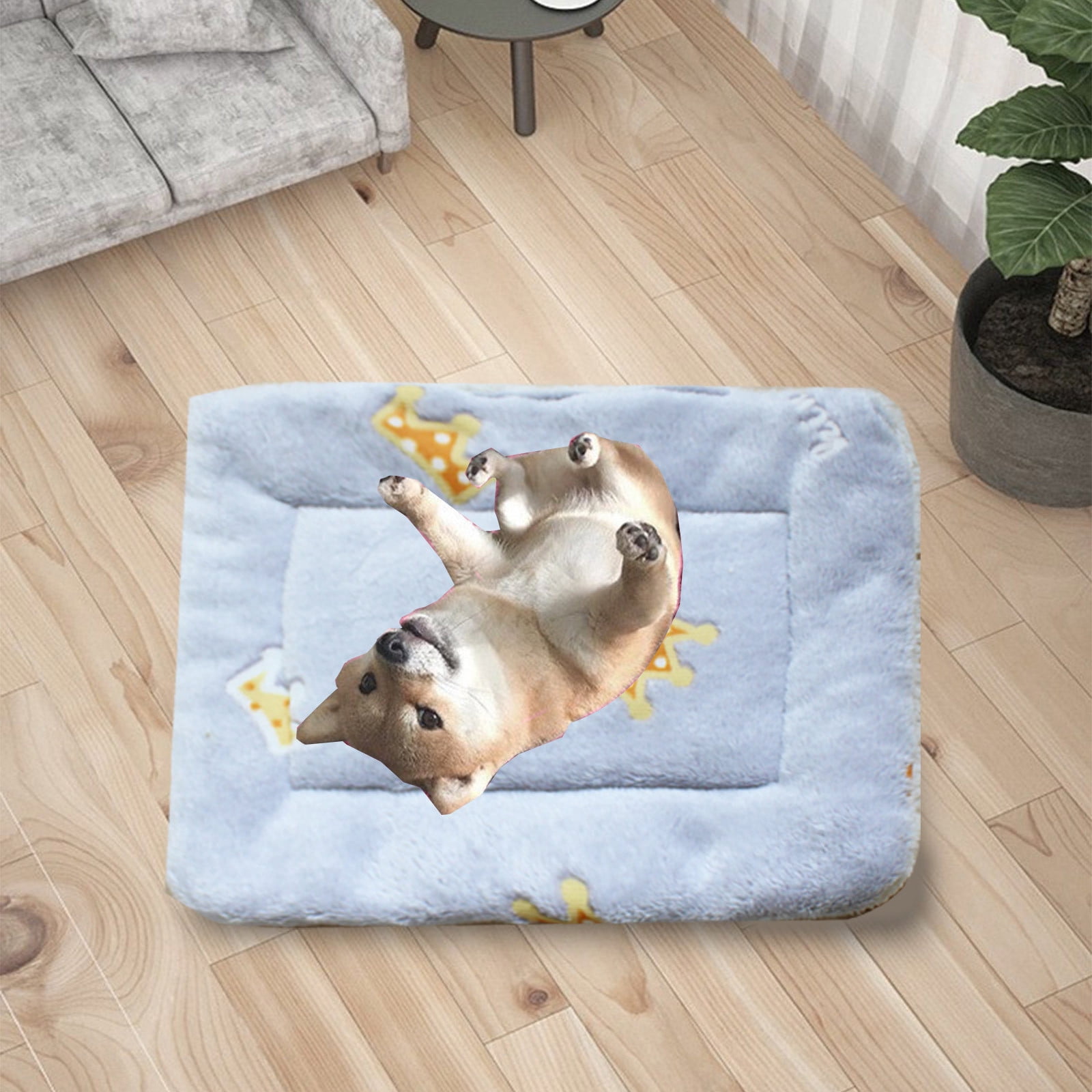 Boovnll Pet Bed Orthopedic Crate Foam Pet Bed Pet Mattress Nonskid Bottom Comfy Anxiety Pet Bed Mat