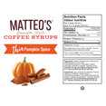 thumbnail image 5 of Matteo's Sugar Free Coffee Flavoring Syrup, Pumpkin Spice, 5 of 5