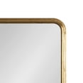 thumbnail image 3 of Kate and Laurel Caskill Modern Framed Rounded Rectangle Full-Length Mirror, 16 x 48, Gold, Tall Decorative Round Rectangular Statement Mirror for Wall, 3 of 8