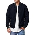 thumbnail image 1 of Veste Bomber pour Hommes Patchwork Manteaux Automne Hiver, 1 of 6