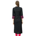 thumbnail image 1 of Phagun Kurta Tunique Droite en Rayonne pour Femmes, Kurti à devant Ouvert, Col Mandarin, Haut Indien, 1 of 2