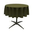thumbnail image 1 of LA Linen TCpop58R-OliveP21 Polyester Poplin Tablecloth, Olive - 58 in. Round, 1 of 4