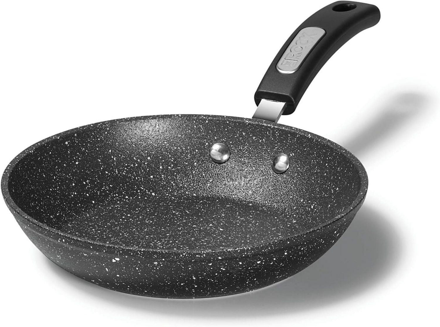 Starfrit The Rock Poêle 24cm (9,5"), Antiadhésive Ultra Durable, Aluminium Forgé, Surface Rock.Tec, Résistante Aux Rayures, Compatible Lave-Vaisselle, Noire