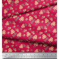 thumbnail image 3 of Soimoi Poly Georgette Fabric Leaves & Flower Floral Print Fabric by the Yard 52 Inch Wide, 3 of 3