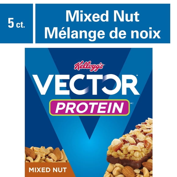 Kellogg Vector Barre Tendre aux Protéines Mélange de Noix