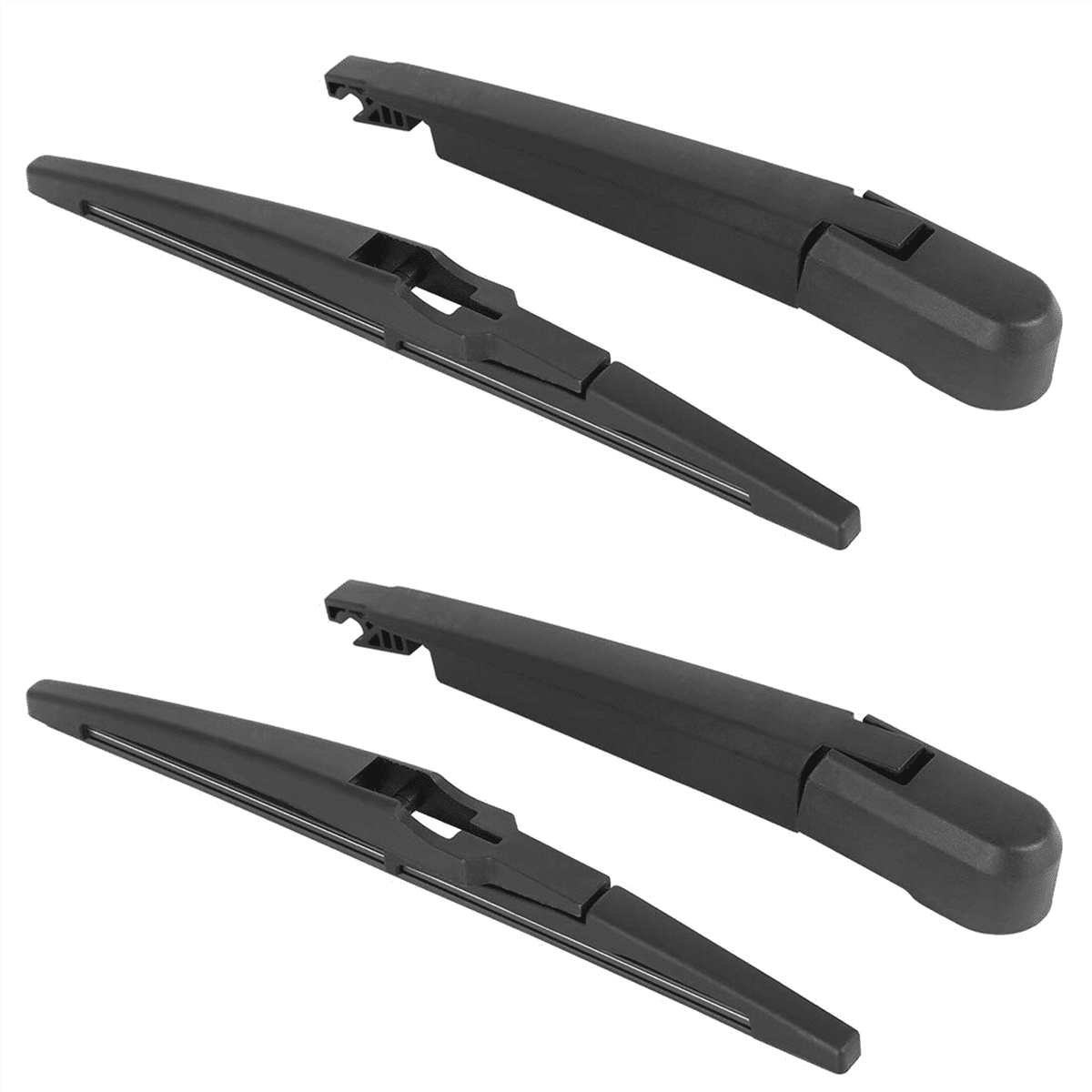 2X 10 Inch 260mm Rear Windshield Wiper Blade Arm Set for Soul 2010-2017 Back Windscreen Wiper Arm Rear Wiper Blades