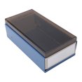 thumbnail image 3 of Index Card Box,Card File Holder Organizer Metal Base Heavy Duty Enlarged Space Transparent Plastic Sliding Design Credit Card Box For Index Cards Acrylic, 3 of 8