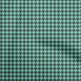 thumbnail image 1 of oneOone Cotton Poplin Twill Turquoise Green Fabric Houndstooth Sewing Craft Projects Fabric Prints By Yard 56 Inch Wide, 1 of 4