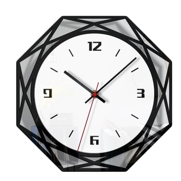 XZNGL Wall Clock Wall Art Living Room Nordic Style Wall Clock Silent Transparent Acrylic Clock Home Living Room