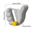 thumbnail image 2 of Kyusrd Summer All Home Savings!Palm Mop Rack Card Seat No Constant Hook Strong Punch Mop Clip Bathroom Wall Mount, 2 of 2