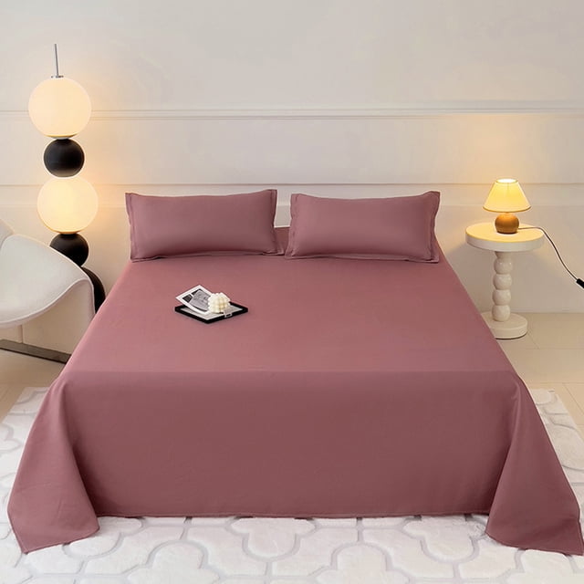 DcGZvy Sheets Queen Size Bed Set 3 Piece Queen Bed Sets Soft Sheets Queen Washable, Breathable Sheets Solid Sheets And Pillow Case Summer Sheets Queen