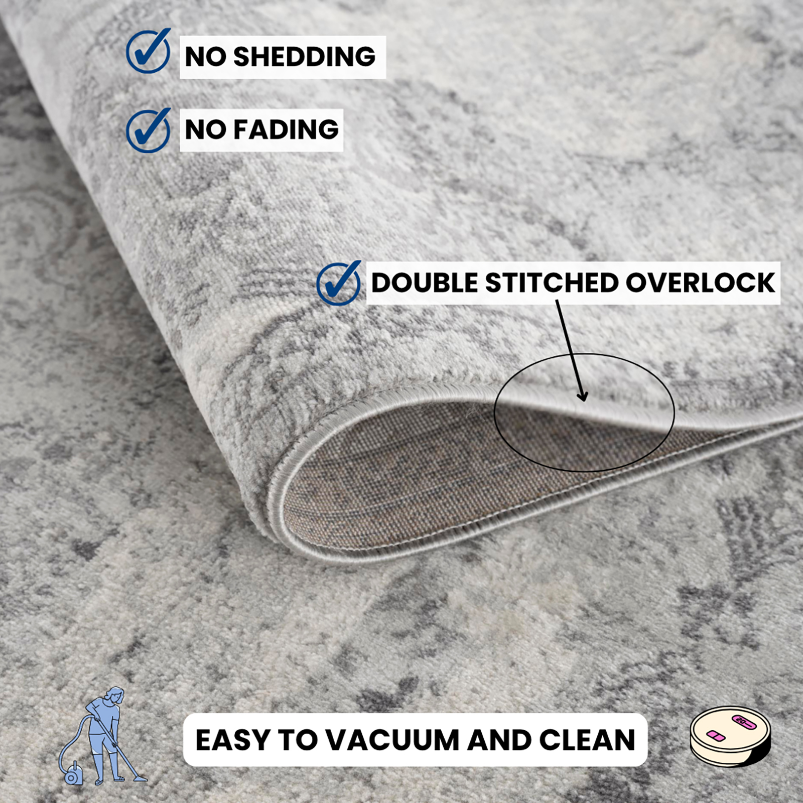 Rug Branch Havana Collection Traditional Distressed Area