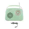 thumbnail image 4 of funtasica Radio Portable Matériau ABS avec Poignée BT 5.0 Design Rétro pour Maison Extérieur Vert, 4 of 9