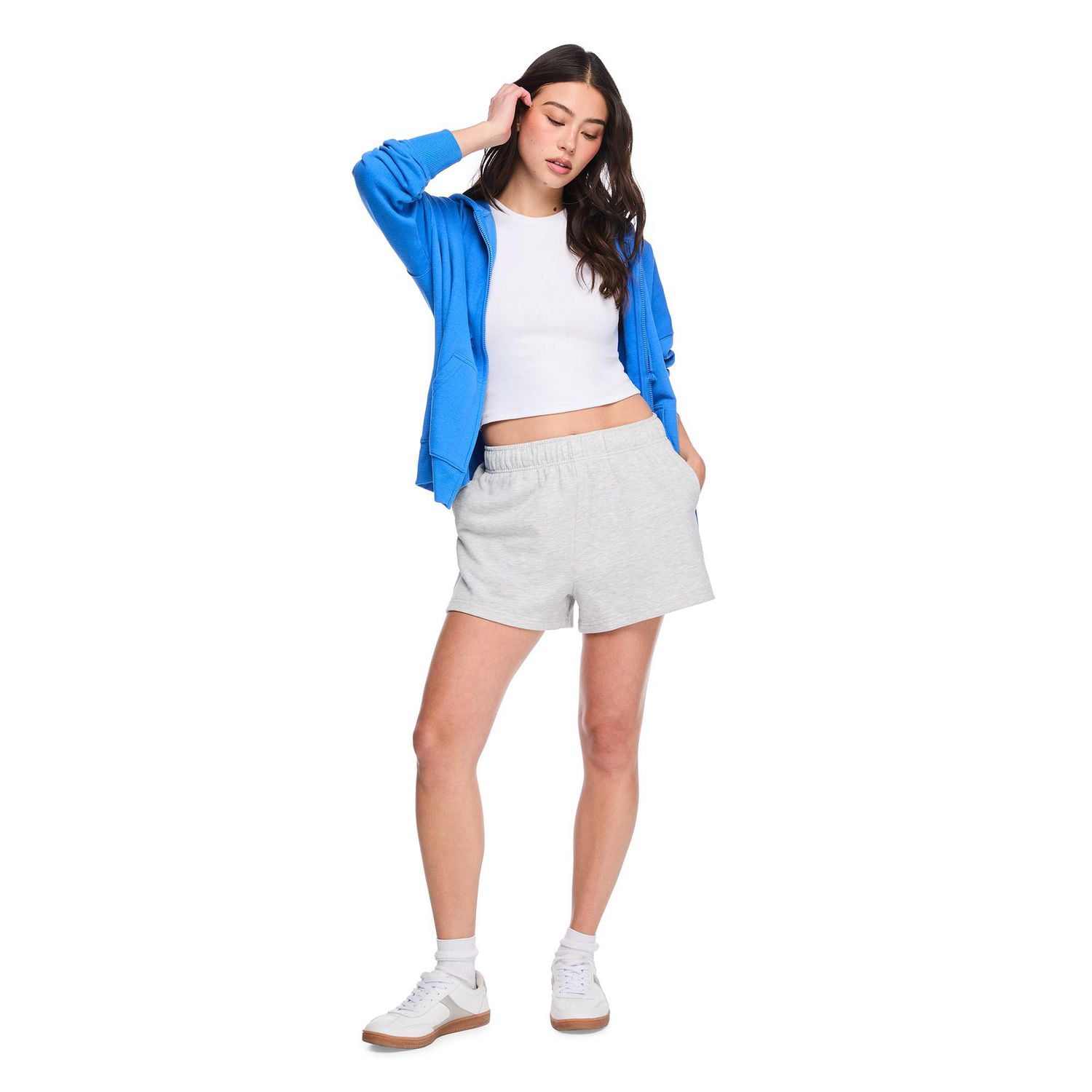Short en tissu éponge bouclé No Boundaries pour femmes