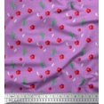 thumbnail image 1 of Soimoi Japan Crepe Satin Fabric Triangle,Floral & Cactus Tree Decor Fabric Printed Yard 42 Inch Wide, 1 of 3