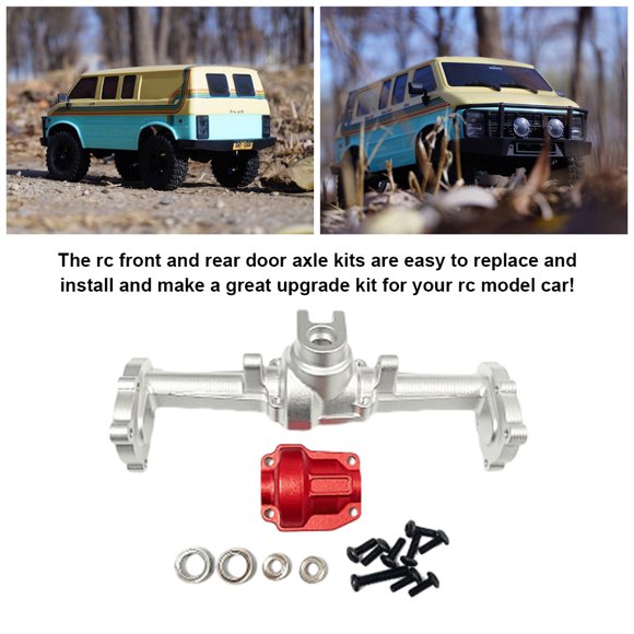 Ruiboury Alloy CR18P Portal Axles For Hobby Plus 1/18 CR18P Rock Van Trail Unleash Adventure Alloy CR18P Portal Axles For Hobby Silver 1Set