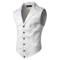 thumbnail image 3 of Gilet de Costume Sans Manches Style Cour pour Hommes, Veste de Mode pour Tenue Formelle et Décontractée, 3 of 7