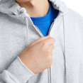 thumbnail image 4 of Hanes Mens ComfortBlend EcoSmart Full Zip Hoodie, 3XL, Ash, 4 of 5