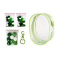 thumbnail image 1 of Bunblic Clear Figure Display Bag,PVC Doll Display Case,Zipper Closure Tiny Doll Pouch Small Doll Storage Bag for Mini Dolls Figures green, 1 of 7