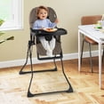 thumbnail image 4 of Gymax Foldable High Chair Easy Clean Compact Highchair w/ Removable Adjustable Tray Coffee, 4 of 10