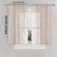 thumbnail image 2 of Elegant Lace Window Curtain for Living Room and Bedroom French Style Semi Lace Drapery with Curtain Rod Hole Polyester Fabric Light Filtering Home Curtain, 2 of 7